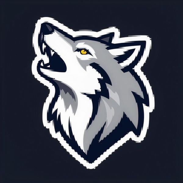 Heulender Wolf