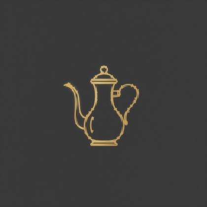 Dallah-Kaffeekanne (Monolinie)