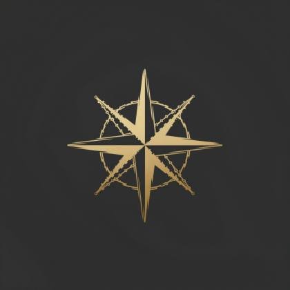 Kompassrose (Monolinie)