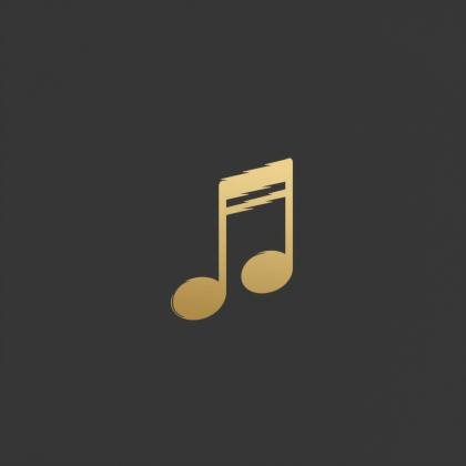 Musiknote (Monolinie)