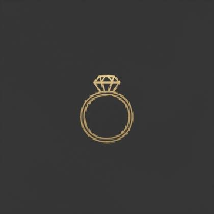 Ring mit Stein (Monolinie)