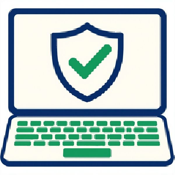 Laptop mit Schutzschild — PC-Service