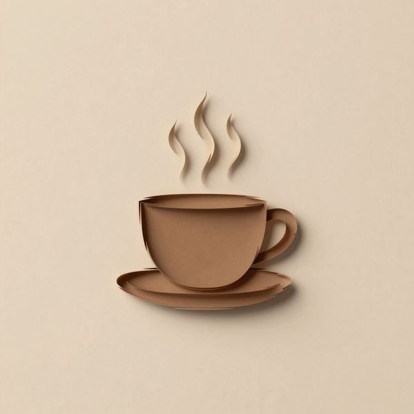 Geschichtete Kaffeetasse — Café