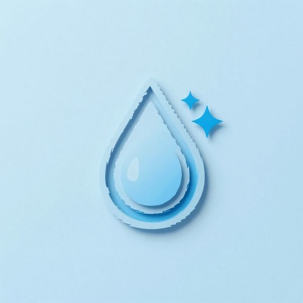 Geschichteter Wassertropfen — Reinigungsservice