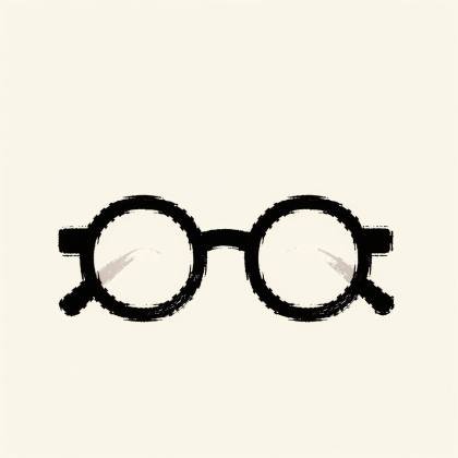 Brille (Tuschepinsel)