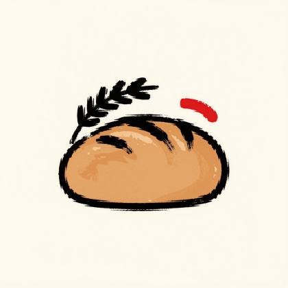 Brotlaib (Tuschepinsel)