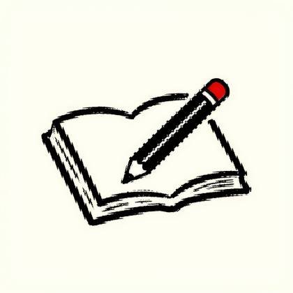 Buch & Stift (Tuschepinsel)
