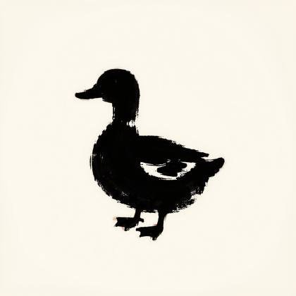 Ente (Tuschepinsel)