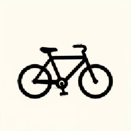 Fahrrad (Tuschepinsel)