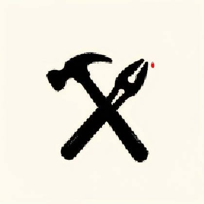 Hammer & Zange (Tuschepinsel)