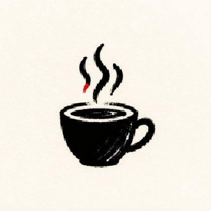 Kaffeetasse (Tuschepinsel)