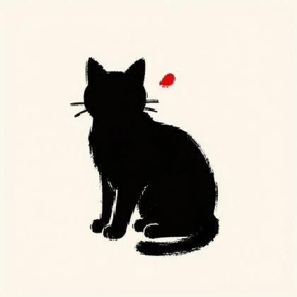 Katze (Tuschepinsel)