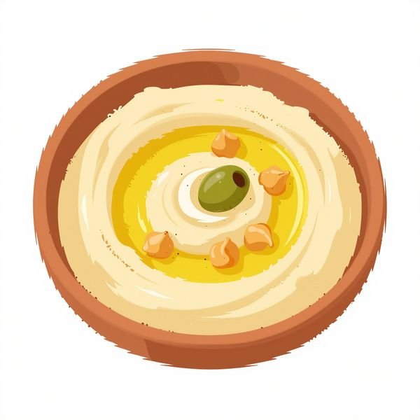 Hummus-Schale mit Ölwirbel — Levante-Küche