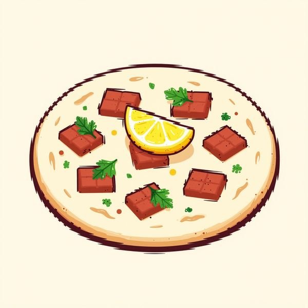 Lahmacun mit Zitrone — Türkische Küche