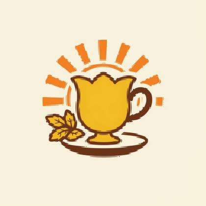 Teeglas mit Minze (Retro)