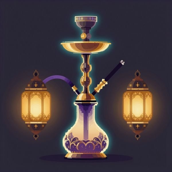 Shisha zwischen Laternen — Lounge