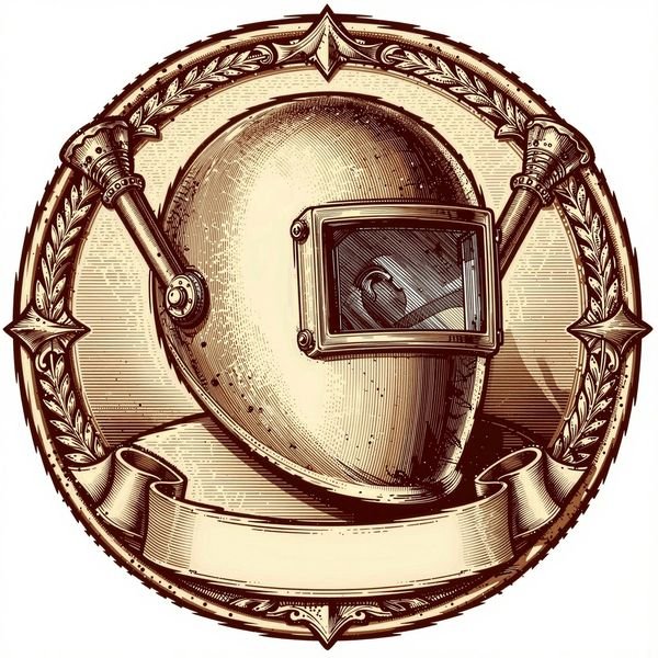 Schweißhelm mit Brennerkreuz — Metallbau