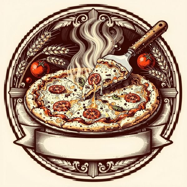Pizza auf der Schaufel