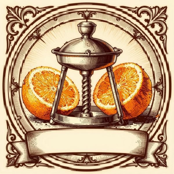 Zitruspresse mit Orangen — Saftbar
