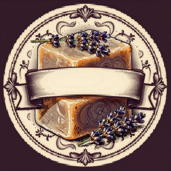 Seifenstapel mit Lavendel — Seifenmanufaktur