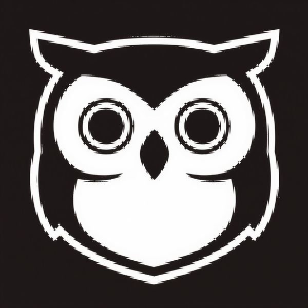 Eule mit runden Augen — Bildung