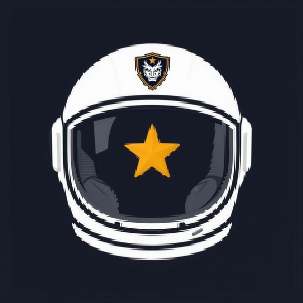 Astronautenhelm mit Stern — Technik