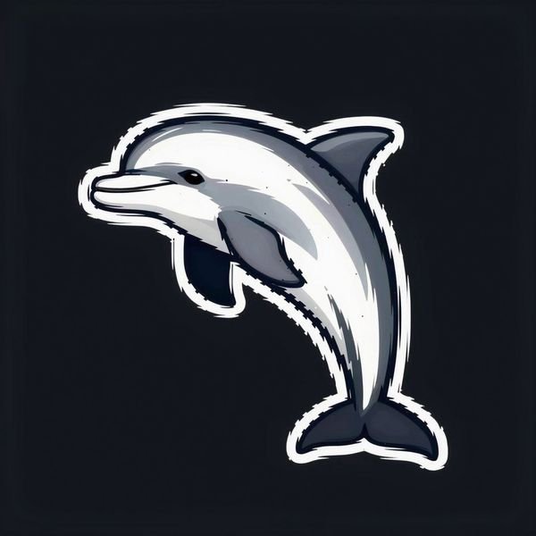 Springender Delfin — Schwimmschule