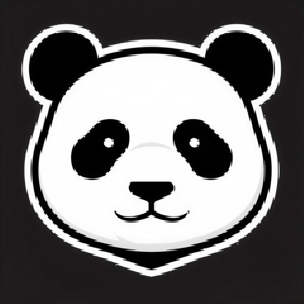 Ruhiges Panda-Gesicht — Asia & Kinder