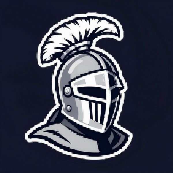 Ritterhelm mit Federbusch — Sicherheit