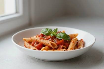 Pasta in Tomatensoße (quer)