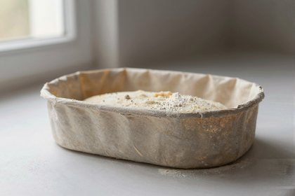 Brot im Gärkorb (quer)