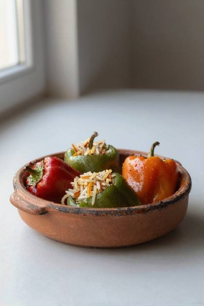 Gefüllte Paprika (hoch)
