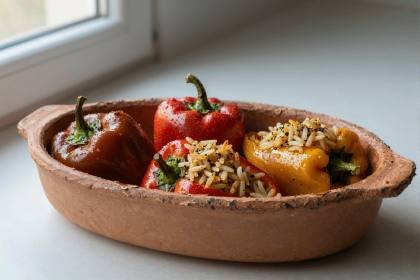 Gefüllte Paprika (quer)