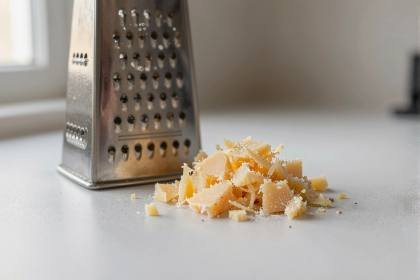 Geriebener Käse (quer)