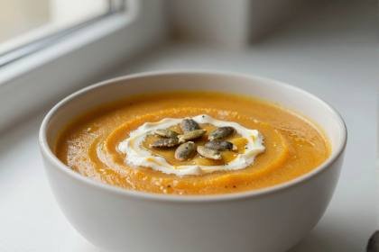 Kürbissuppe (quer)
