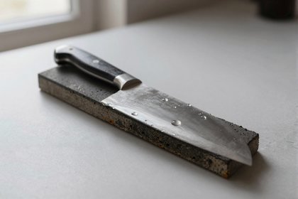 Messer und Stein (quer)