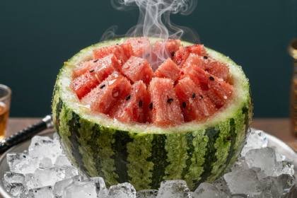 Melonenkopf auf Eis