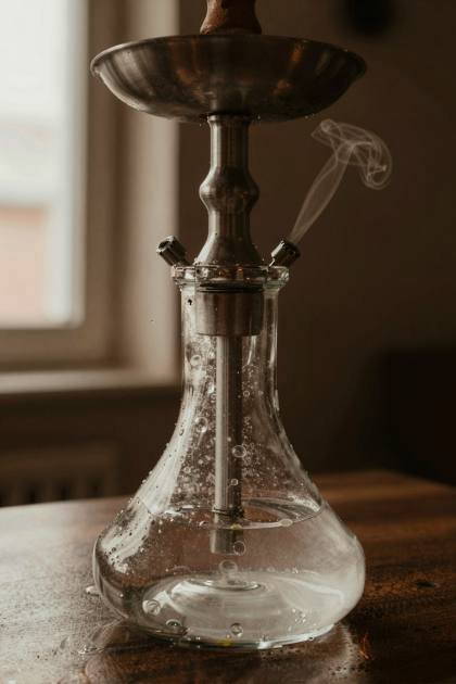 Glasbasis mit Blasen