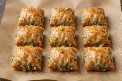 Fingerbaklava auf Papier