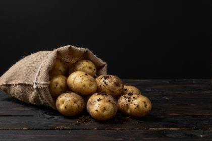 Kartoffeln aus dem Jutesack