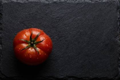 Tomate auf Schiefer
