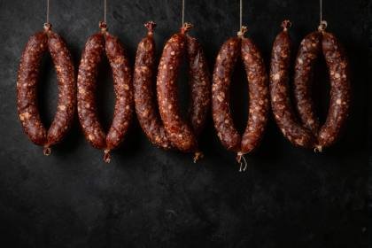 Wurst an der Schnur