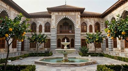 Damaszener Haus mit Springbrunnen
