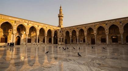Hof der Umayyaden-Moschee am Tag
