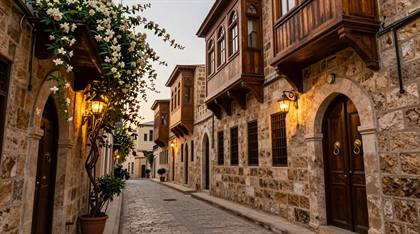 Altstadtgasse mit Jasmin