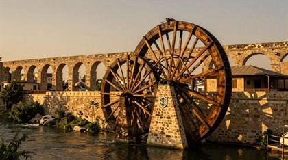 Wasserräder von Hama