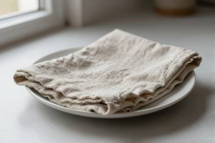 Gefaltete Serviette (quer)