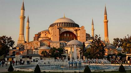 Hagia Sophia im Abendlicht