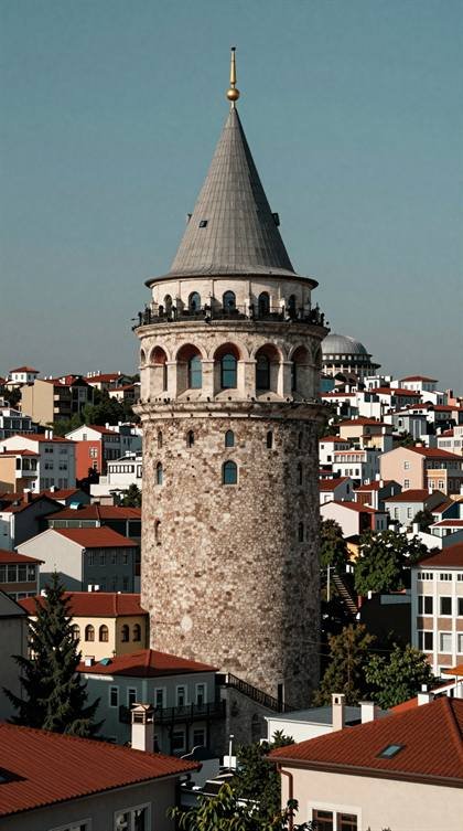 Galataturm über der Altstadt