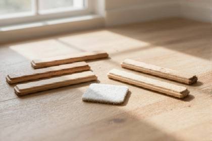 Filzgleiter auf Holz